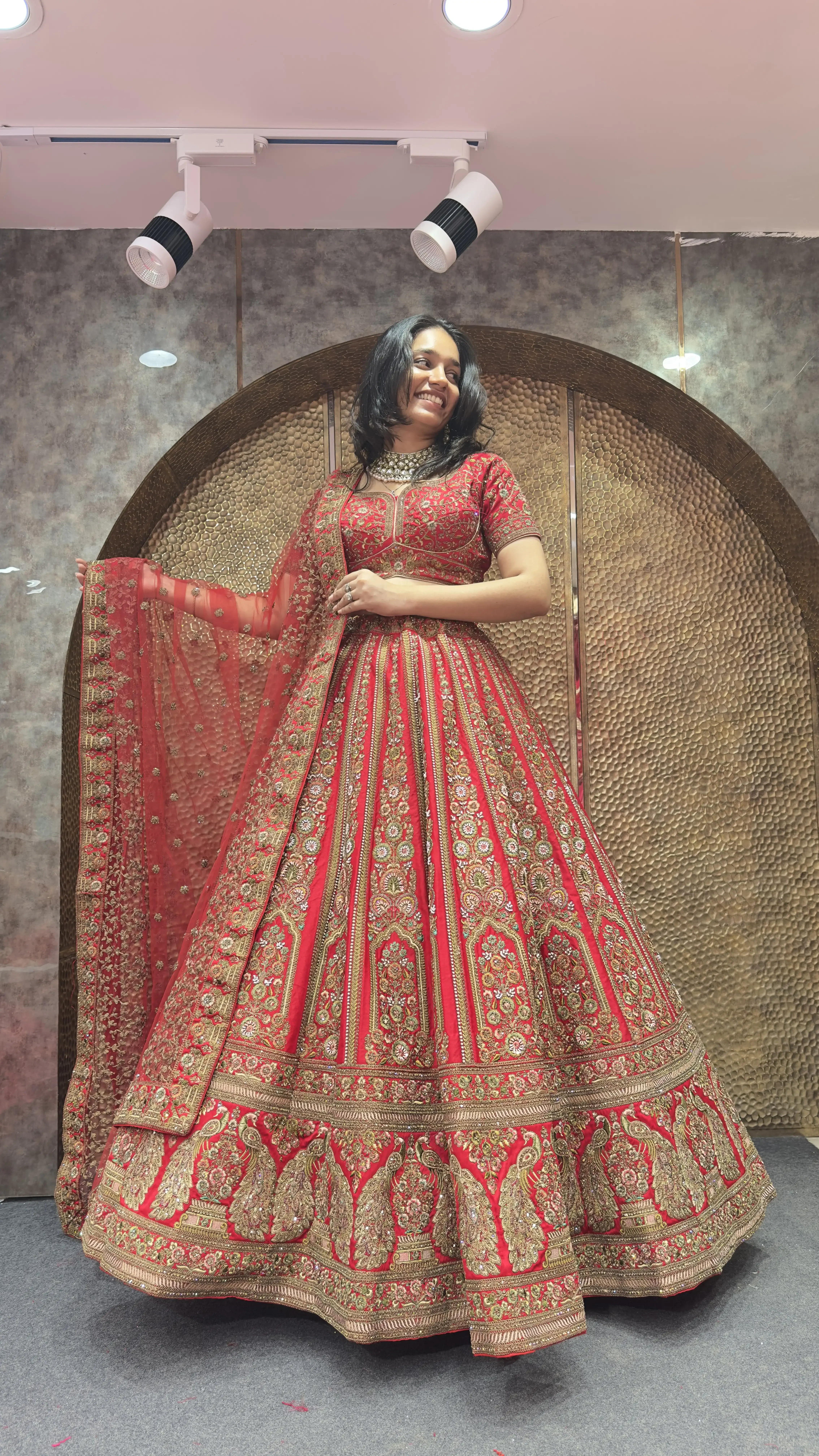 Antique Work Bridal Lehenga